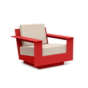 Nisswa Lounge Chair lounge chairs Loll Designs Apple Red Canvas Flax 