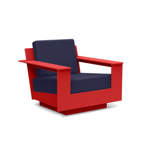 Nisswa Lounge Chair lounge chairs Loll Designs Apple Red Canvas Navy 