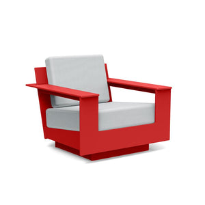 Nisswa Lounge Chair lounge chairs Loll Designs Apple Red Cast Silver 