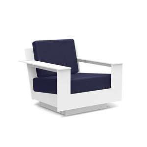 Nisswa Lounge Chair lounge chairs Loll Designs Cloud White Canvas Navy 