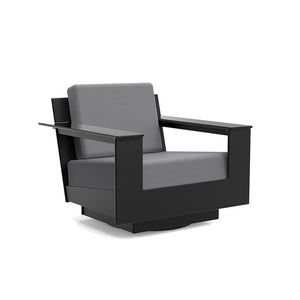Nisswa Lounge Swivel Chair lounge chairs Loll Designs Black Cast Charcoal 