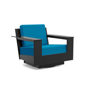 Nisswa Lounge Swivel Chair lounge chairs Loll Designs Black Canvas Regatta 