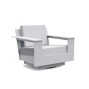 Nisswa Lounge Swivel Chair lounge chairs Loll Designs Driftwood Cast Silver 