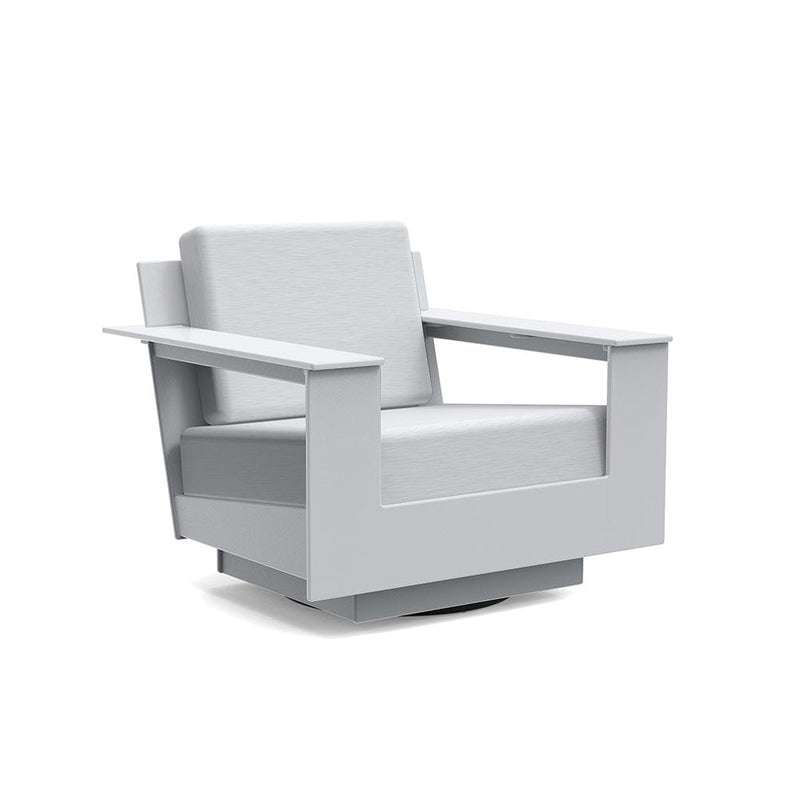 Nisswa Lounge Swivel Chair lounge chairs Loll Designs Driftwood Cast Silver 