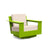 Nisswa Lounge Swivel Chair lounge chairs Loll Designs Leaf Green Canvas Flax 