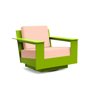 Nisswa Lounge Swivel Chair lounge chairs Loll Designs Leaf Green Cast Petal 