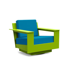 Nisswa Lounge Swivel Chair lounge chairs Loll Designs Leaf Green Canvas Regatta 