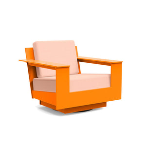 Nisswa Lounge Swivel Chair lounge chairs Loll Designs Sunset Orange Cast Petal 
