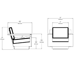 Nisswa Lounge Swivel Chair lounge chairs Loll Designs 