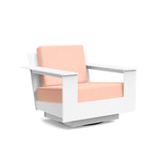 Nisswa Lounge Swivel Chair lounge chairs Loll Designs Cloud White Cast Petal 