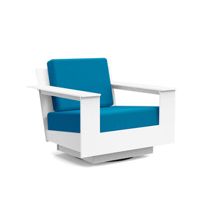 Nisswa Lounge Swivel Chair lounge chairs Loll Designs Cloud White Canvas Regatta 