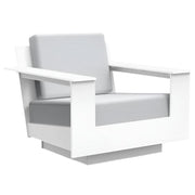 Nisswa Lounge Swivel Chair lounge chairs Loll Designs Cloud White Cast Silver 