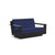 Nisswa Loveseat Sofas Loll Designs Black Canvas Navy 