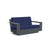 Nisswa Loveseat Sofas Loll Designs Charcoal Grey Canvas Navy 