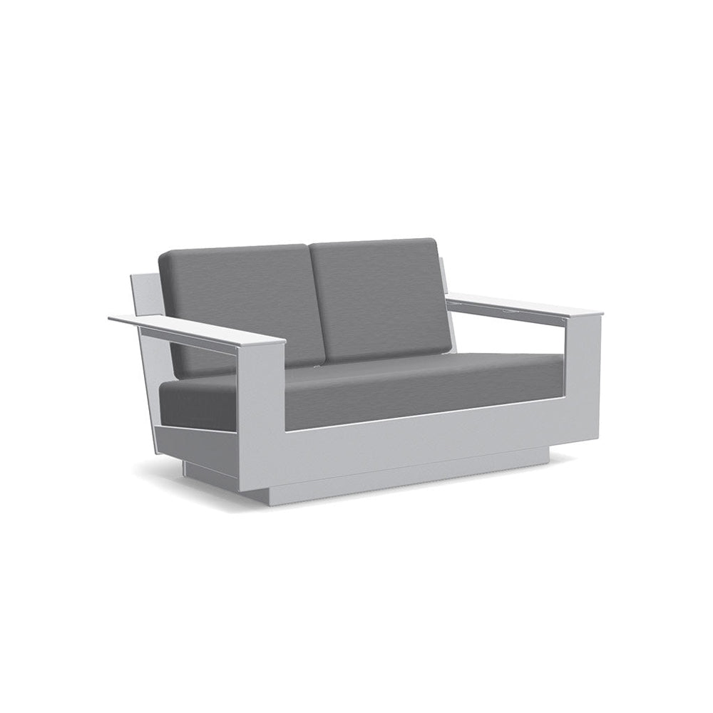 Nisswa Loveseat Sofas Loll Designs Driftwood Cast Charcoal 