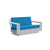 Nisswa Loveseat Sofas Loll Designs Driftwood Canvas Regatta 