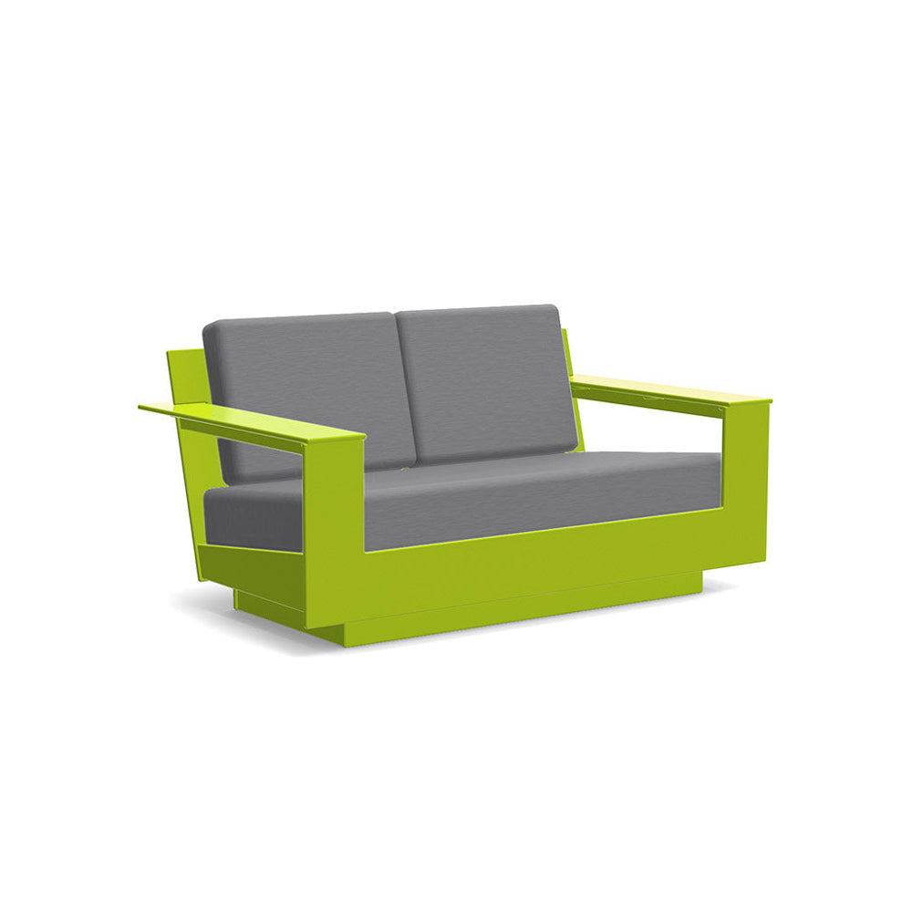 Nisswa Loveseat Sofas Loll Designs Leaf Green Cast Charcoal 