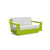 Nisswa Loveseat Sofas Loll Designs Leaf Green Cast Silver 