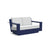 Nisswa Loveseat Sofas Loll Designs Navy Blue Cast Silver 