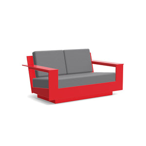 Nisswa Loveseat Sofas Loll Designs Apple Red Cast Charcoal 