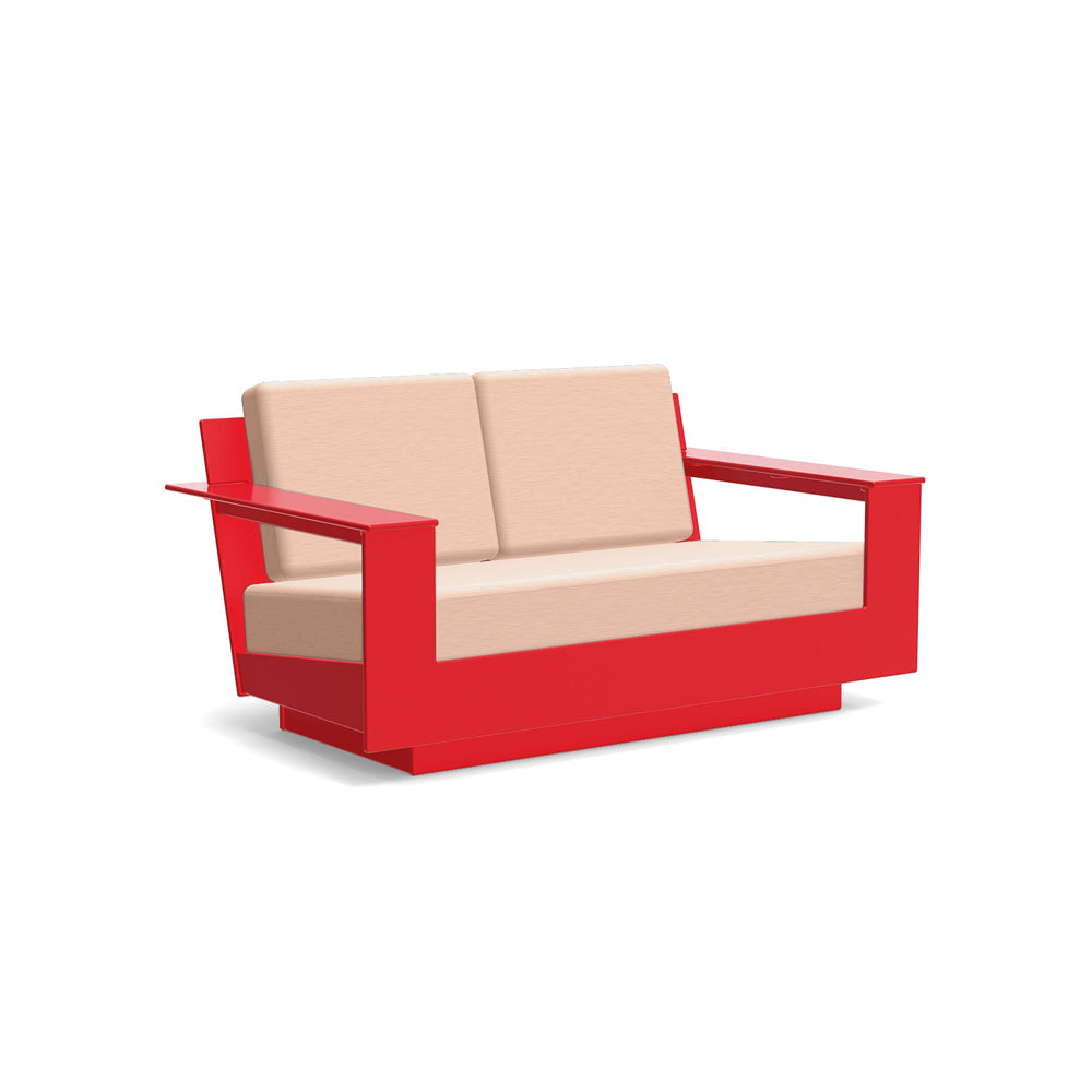 Nisswa Loveseat Sofas Loll Designs Apple Red Cast Petal 