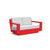 Nisswa Loveseat Sofas Loll Designs Apple Red Cast Silver 