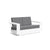 Nisswa Loveseat Sofas Loll Designs Cloud White Cast Charcoal 