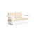 Nisswa Loveseat Sofas Loll Designs Cloud White Canvas Flax 