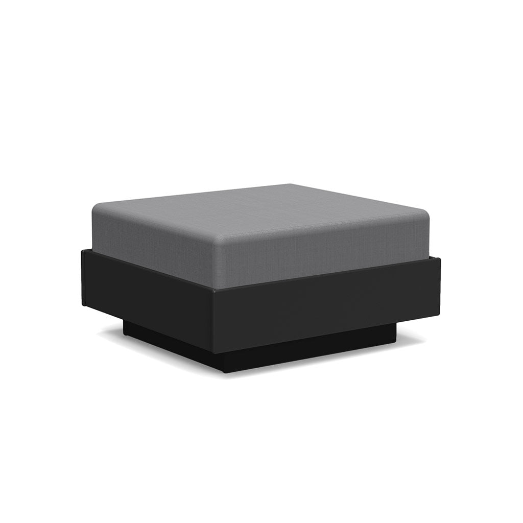 Nisswa Ottoman Ottoman Loll Designs Black Cast Charcoal 