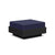 Nisswa Ottoman Ottoman Loll Designs Black Canvas Navy 