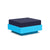 Nisswa Ottoman Ottoman Loll Designs Sky Blue Canvas Navy 