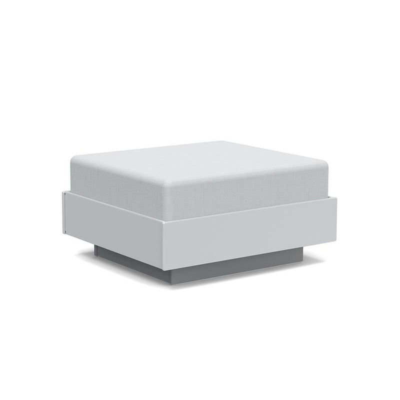 Nisswa Ottoman Ottoman Loll Designs Driftwood Cast Silver 