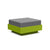 Nisswa Ottoman Ottoman Loll Designs Leaf Green Cast Charcoal 