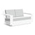 Nisswa Loveseat Sofas Loll Designs Cloud White Cast Silver 