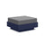 Nisswa Ottoman Ottoman Loll Designs Navy Blue Cast Charcoal 