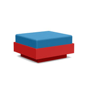 Nisswa Ottoman Ottoman Loll Designs Apple Red Canvas Regatta 