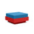 Nisswa Ottoman Ottoman Loll Designs Apple Red Canvas Regatta 