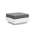 Nisswa Ottoman Ottoman Loll Designs Cloud White Cast Charcoal 