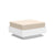 Nisswa Ottoman Ottoman Loll Designs Cloud White Canvas Flax 