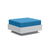 Nisswa Ottoman Ottoman Loll Designs Cloud White Canvas Regatta 