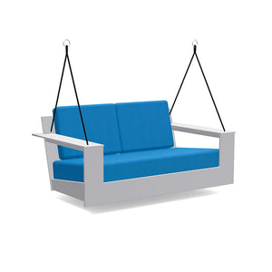 Nisswa Porch Swing lounge chairs Loll Designs Driftwood Canvas Regatta 
