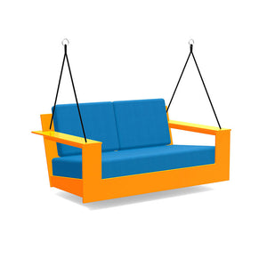 Nisswa Porch Swing lounge chairs Loll Designs Sunset Orange Canvas Regatta 