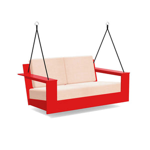 Nisswa Porch Swing lounge chairs Loll Designs Apple Red Cast Petal 