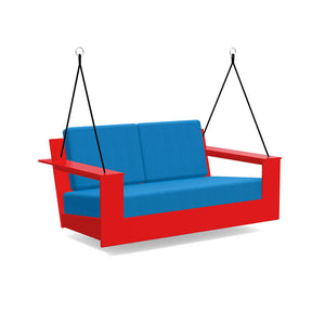 Nisswa Porch Swing lounge chairs Loll Designs Apple Red Canvas Regatta 