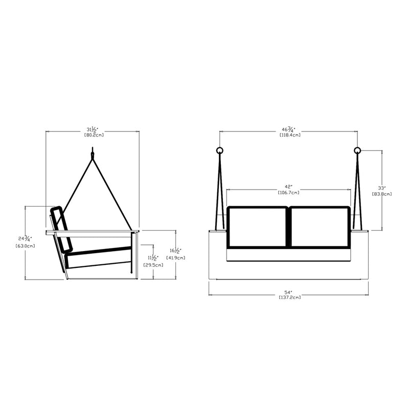 Nisswa Porch Swing lounge chairs Loll Designs 