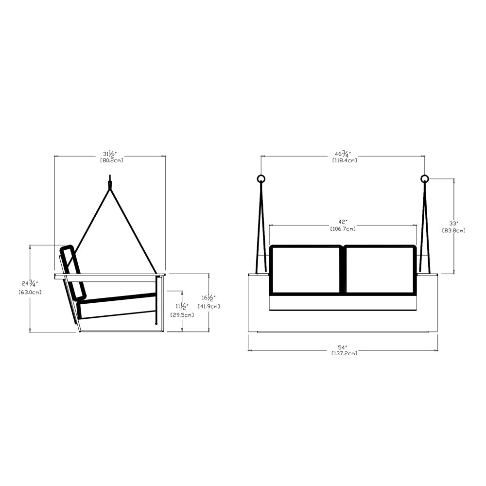 Nisswa Porch Swing lounge chairs Loll Designs 