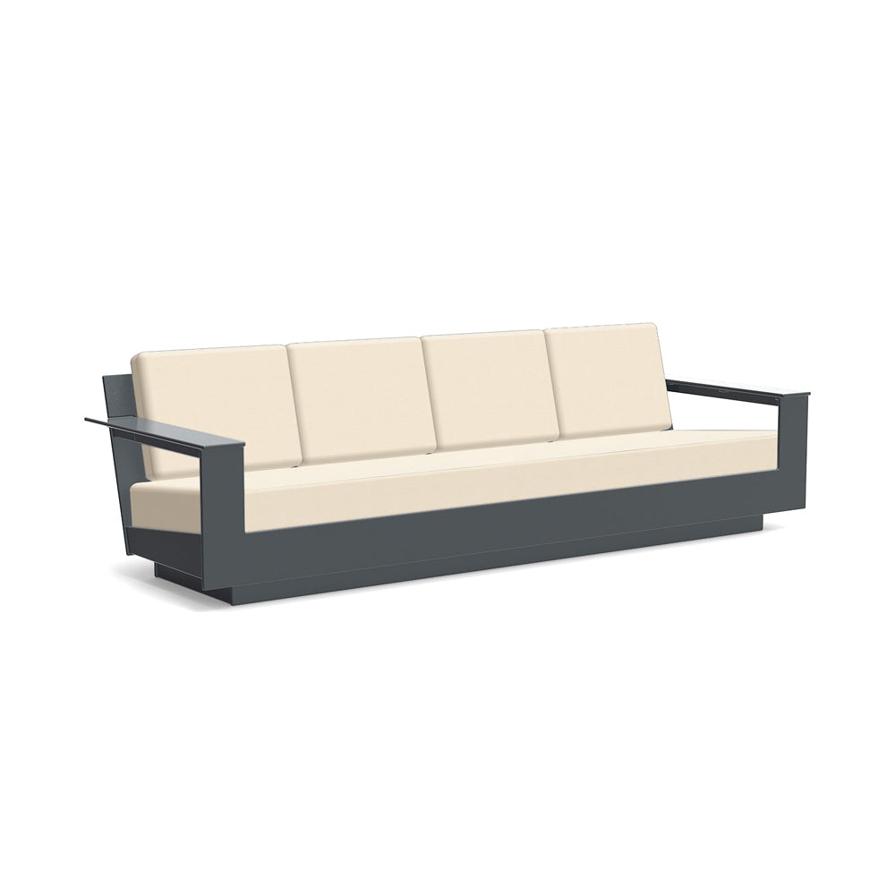 Nisswa Sofa 96 Sofas Loll Designs Charcoal Grey Canvas Flax 