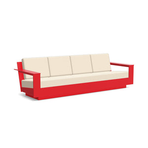 Nisswa Sofa 96 Sofas Loll Designs Apple Red Canvas Flax 