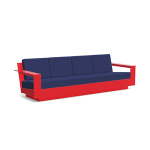 Nisswa Sofa 96 Sofas Loll Designs Apple Red Canvas Navy 