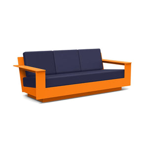 Nisswa Sofa Sofas Loll Designs Sunset Orange Canvas Navy 